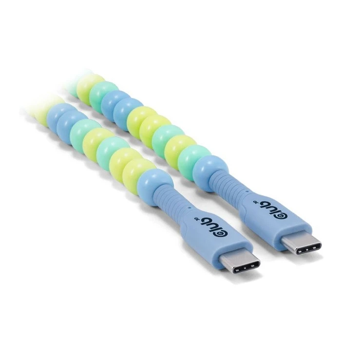 Καλώδιο USB Club 3D Lifestyle USB-C pearl PD60W,480Mbps 2m Blue retail