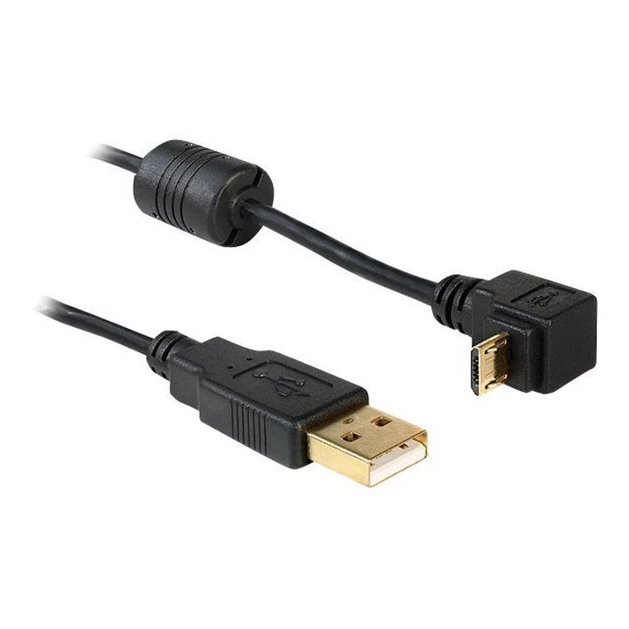 Καλώδιο USB Delock A -> Micro-B 90° M/M 1.00m sw