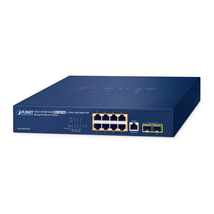 Network Switch Planet 8-Port PoE++ Managed GS-4210-8UP2S