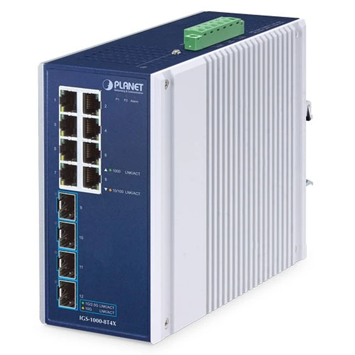Network Switch Planet Industrial 8-Port IGS-1000-8T4X