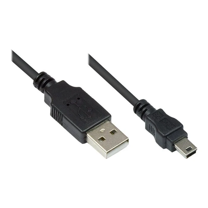 Καλώδιο USB Goodconnections USB2.0 A-Mini B5pol. schw. 0,3m