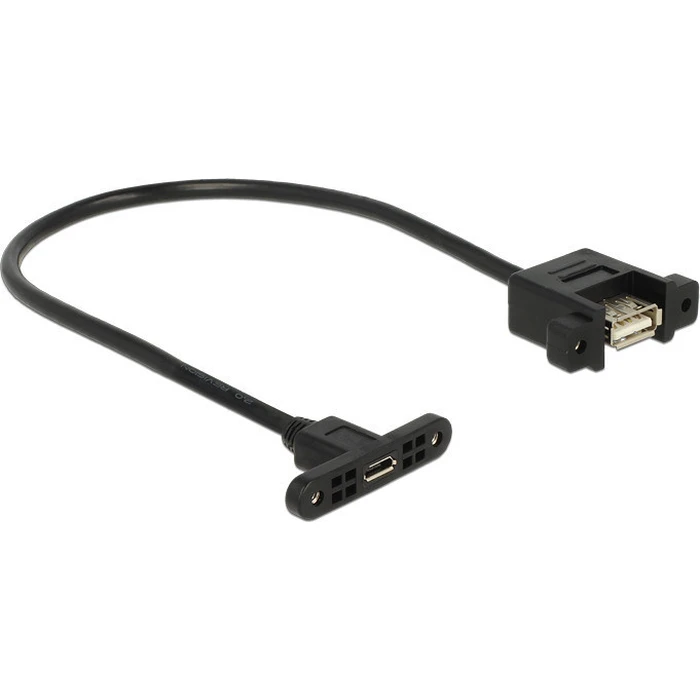 Καλώδιο USB Delock A -> Micro-B F/F 0.25m Installation