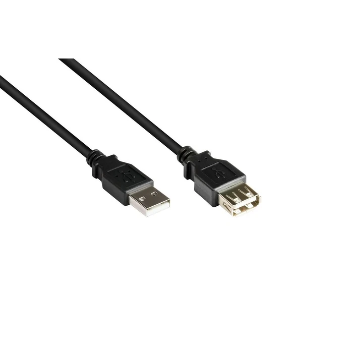 Καλώδιο USB Goodconnections USB2.0 extension A-M.-A-F. schw. 3m