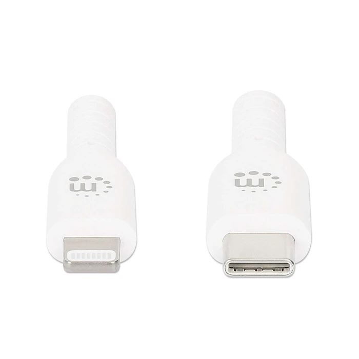 Καλώδιο USB Manhattan USB-C to Lightning 0,5m White
