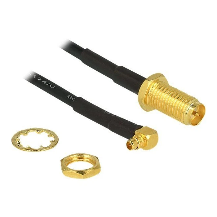 Καλώδιο SMA Delock HF RP-SMA zum Installation -> MMCX 90° 320mm