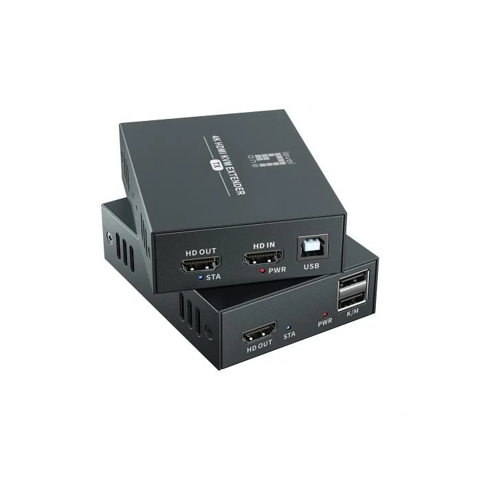 HDMI Extender LevelOne over Cat.5/6 kit 4K, 100m Black