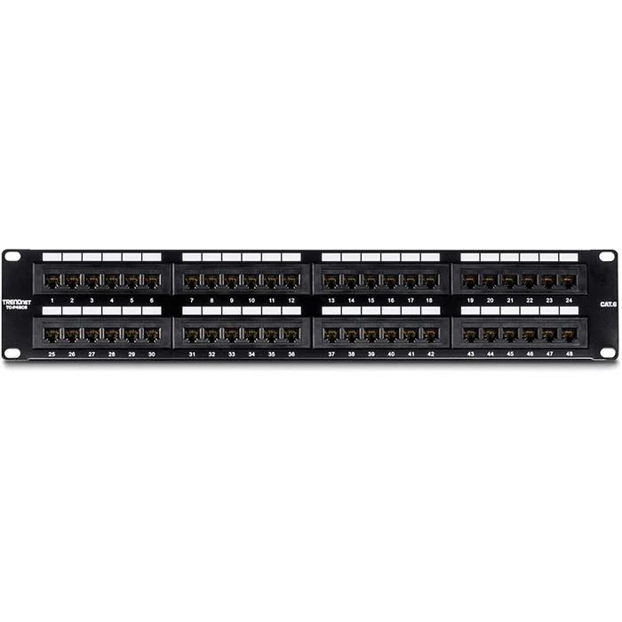 Patchpanel Trendnet 48-port Cat6 unshielded 19"