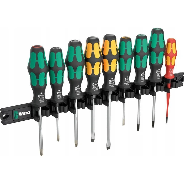 Κατσαβίδια Χειρός Wera 9650 magnetic strip Kraftform screwdriver set