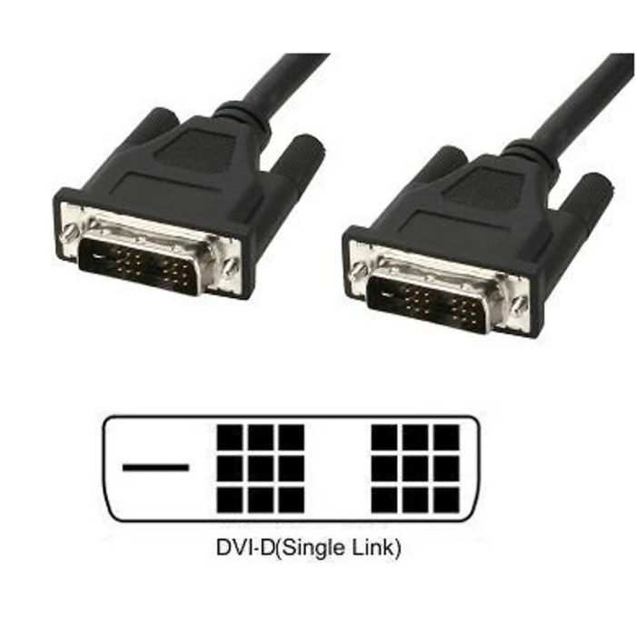 Καλώδιο DVI Techly DVI-D Single-Link M/M Black 5m