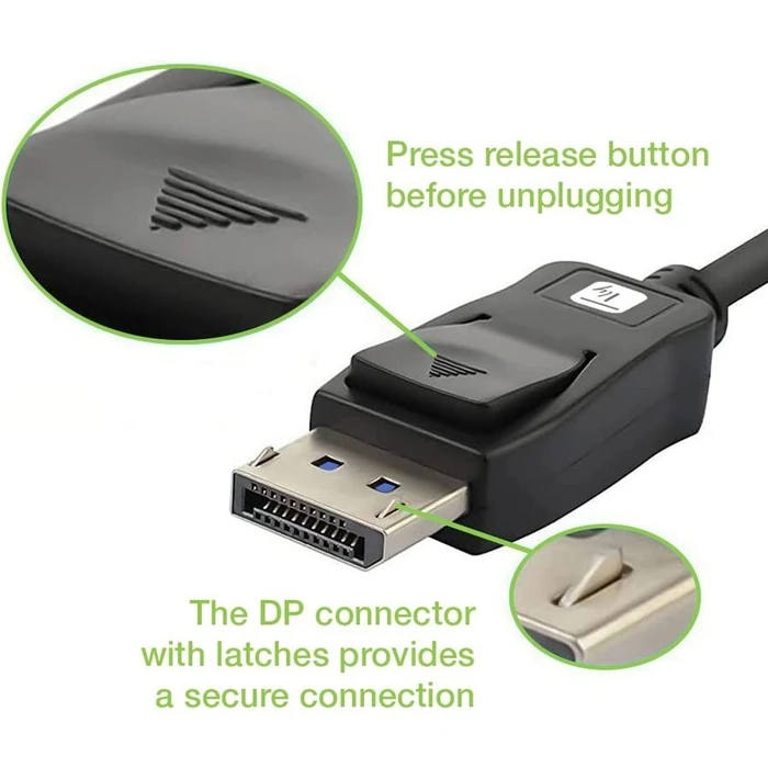 Καλώδιο Displayport Techly 2.1 M/M 1m
