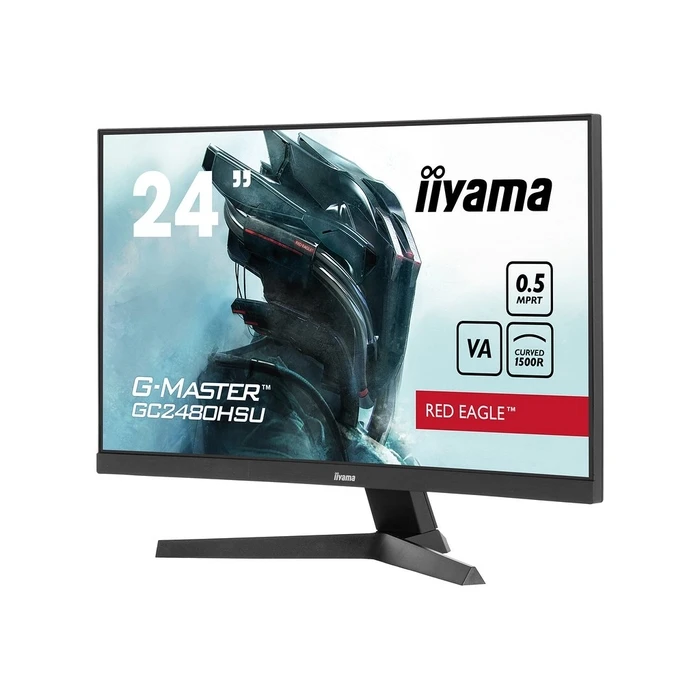 Monitor 24" Iiyama 60.5cm GC2480HSU-B1 16:9 2xHDMI+DP+USB Curv.