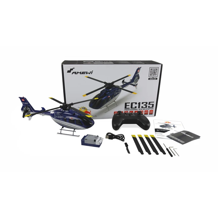 Tηλεκατευθυνόμενο Ελικόπτερο Amewi The Flying Bulls EC135 PRO Brushless 6-channel