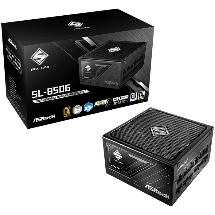 Τροφοδοτικό 850W ASRock Steel Legend SL-850G ATX 80+ Gold BK retail