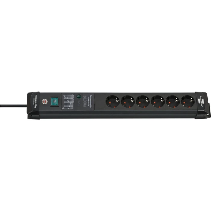 Πολύπριζο Ασφαλείας Κεφαλής Brennenstuhl Premium Line 6fach Black *DE*