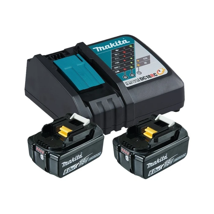 Φορτιστής Μπαταριών Εργαλείου Makita Power Source-Kit 2x6Ah/18V