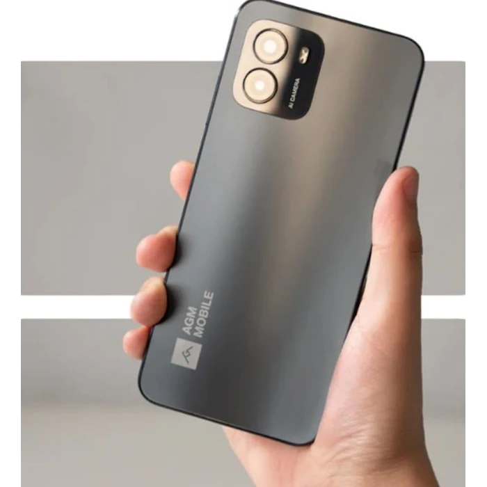 Smartphone AGM NOTE Ν1 Γκρι Dual SIM με Bluetooth, USB, SD, 4G, GPS, 6.52?, HD+, Android 13 και θήκη TPU(Ανοιχτή/Ταλαιπωριμένη Συσκευασία,Δεν λειτουργεί το Wi-Fi)