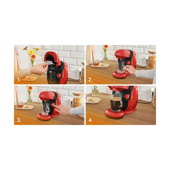 Πολυκαφετιέρα Bosch TAS113E Tassimo Friendly Red