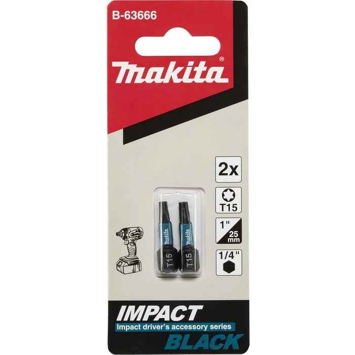 Μύτες Κατσαβιδιού Makita Bit T15x25mm 2pcs