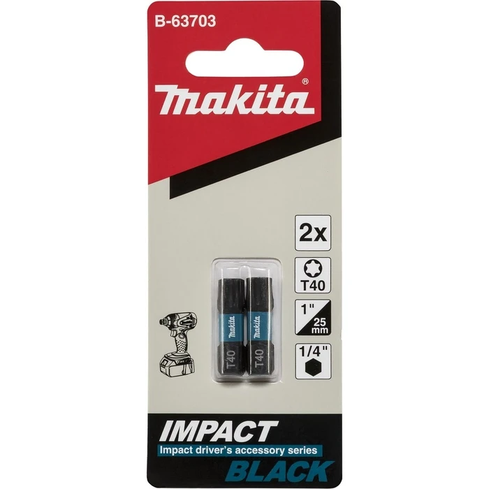 Μύτες Κατσαβιδιού Makita Bit T40x25mm 2pcs