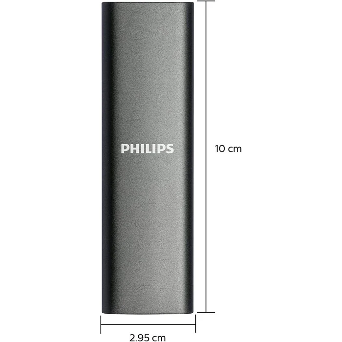 Eξωτερικός Σκληρός Δίσκος 500GB Philips Externe SSD Ultra Speed Grey