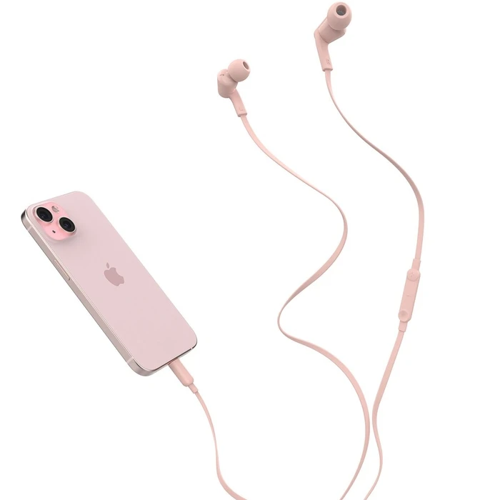 Handsfree Ακουστικά Belkin Rockstar InEar USB-C, Pink G3H0002hqPKV2