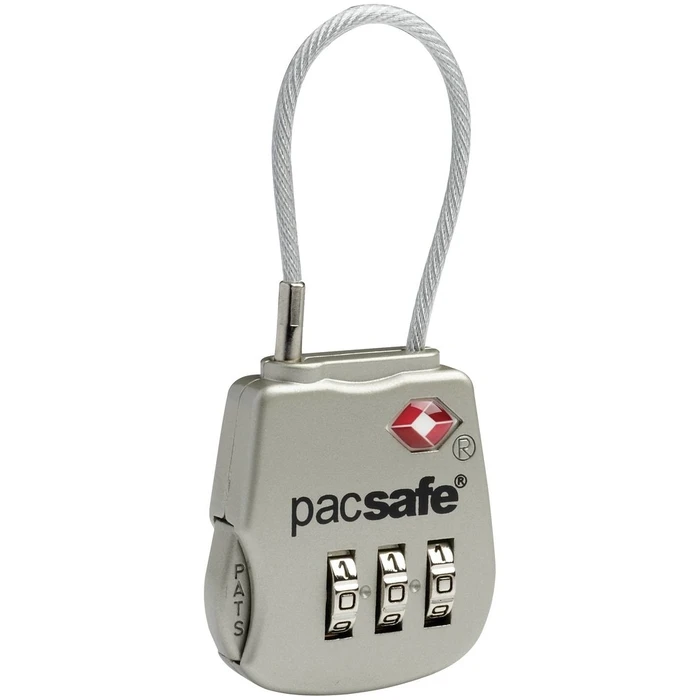 Λουκέτο Pacsafe Prosafe 800 TSA Cable Combination Lock Silver