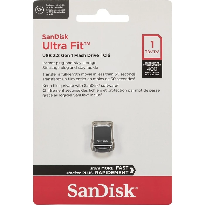 USB Flash 1TB SanDisk Cruzer Ultra Fit USB 3.1 SDCZ430-1T00-G46