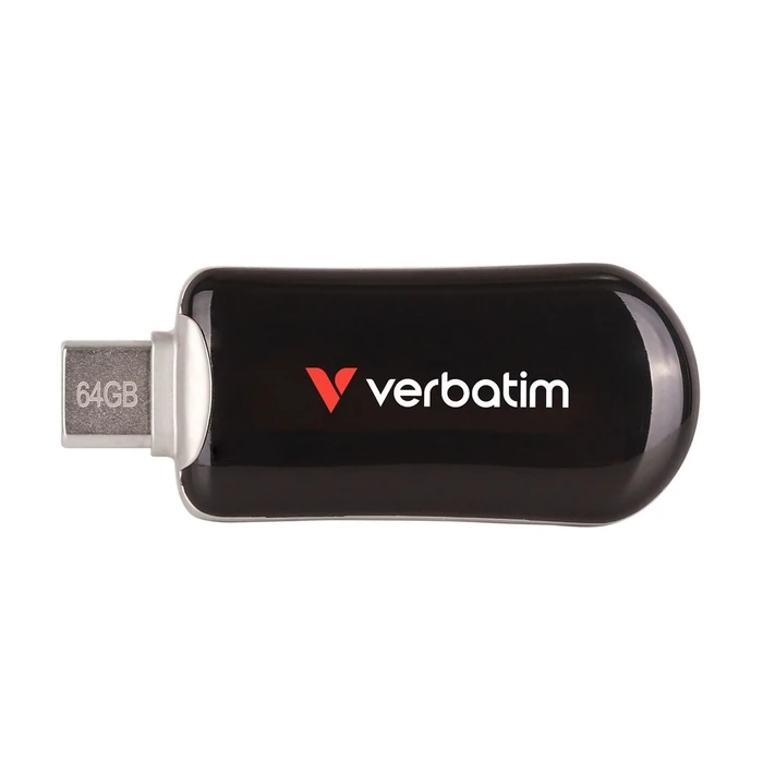 USB Flash 64GB Verbatim Plectra Black Type-C 30224