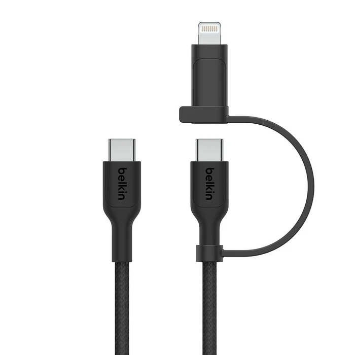 Καλώδιο USB Belkin Boost CHARGE 2-in-1 USB-C/Lig.1,5m sw.CAC003hq1.5MBK