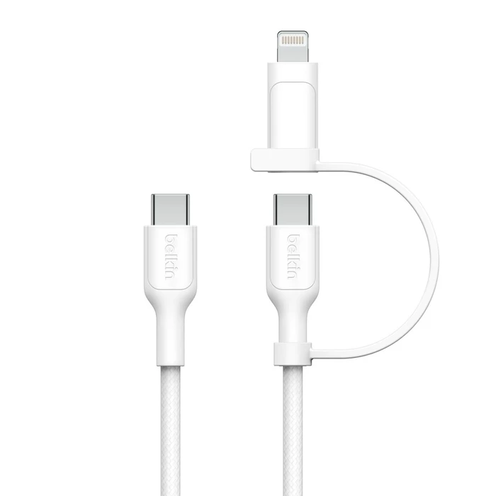 Καλώδιο USB Belkin Boost CHARGE 2-in-1 USB-C/Lig.1,5m ws.CAC003hq1.5MWH