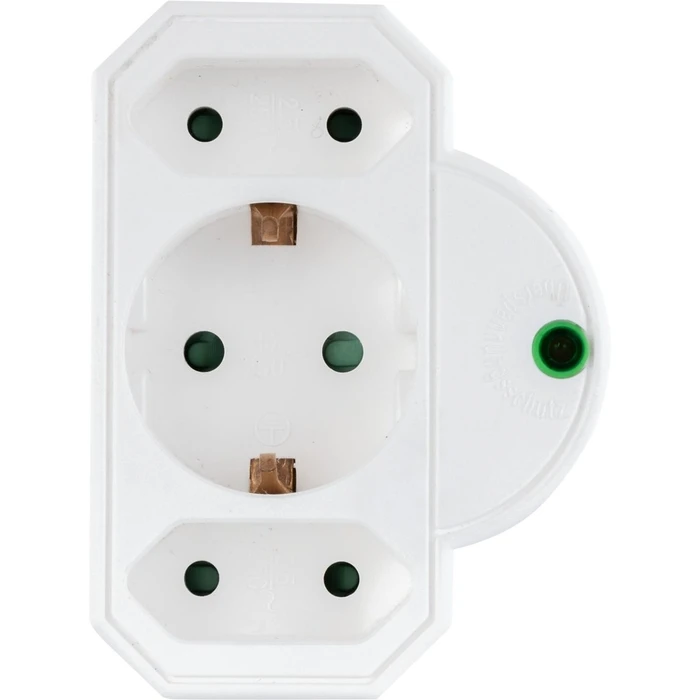 Ταφ REV 3-fach with Surge protection, White