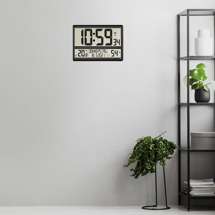 Ρολόι Τοίχου TFA 60.4520.01 Radio clock with room climate