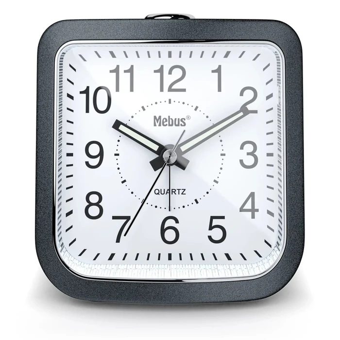 Επιτραπέζιο Ρολόι Mebus 56987 DunkelGray quartz alarm