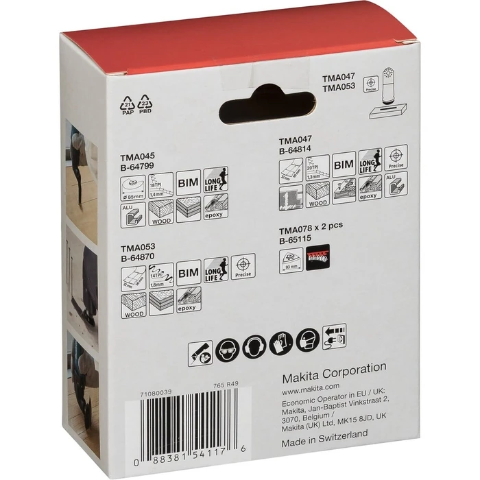 Εξαρτήματα Πολυεργαλείου Makita Carpenter's set 5 pieces