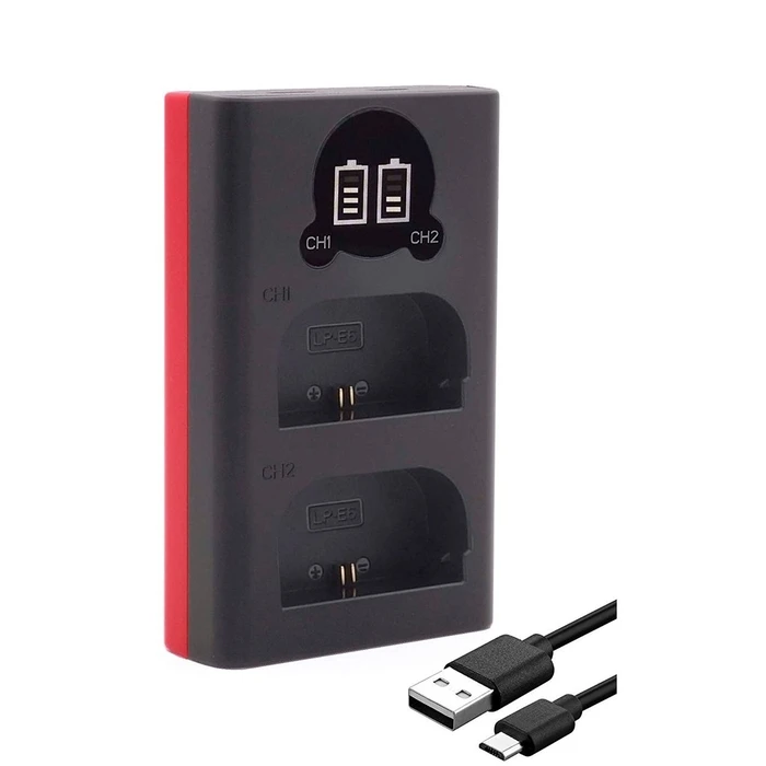 Φορτιστής Βιντεοκάμερας Baxxtar Pro LCD Dual for LP-E6