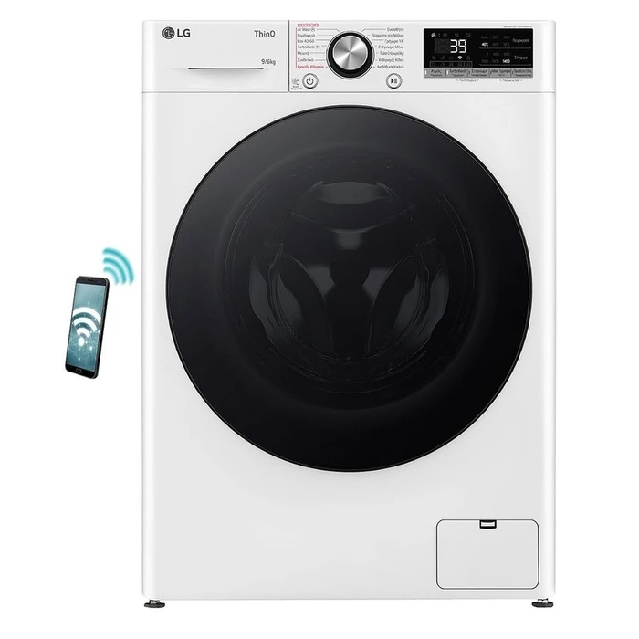 Πλυντήριο - Στεγνωτήριο 9/6kg Lg D4r7009tswb