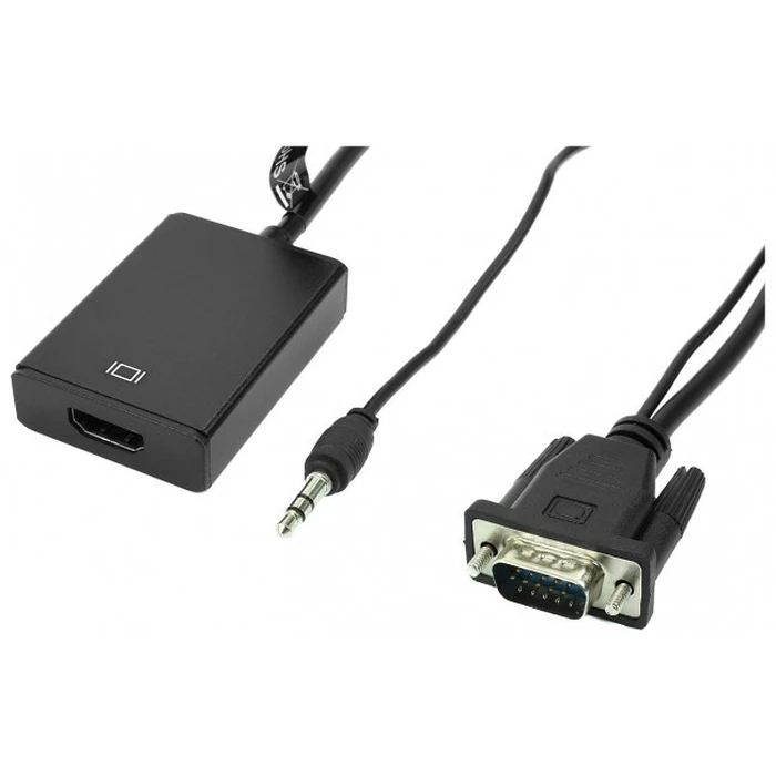 Αντάπτορας HDMI Accura VGA + minijack σε HDMI 0.2m