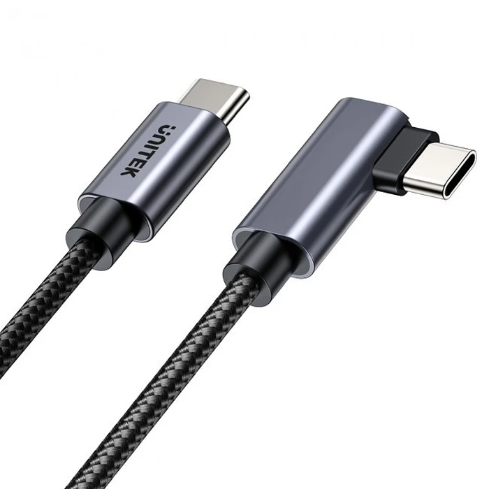 Καλώδιο USB-C Unitek γωνιακό 90° PD100W 1m