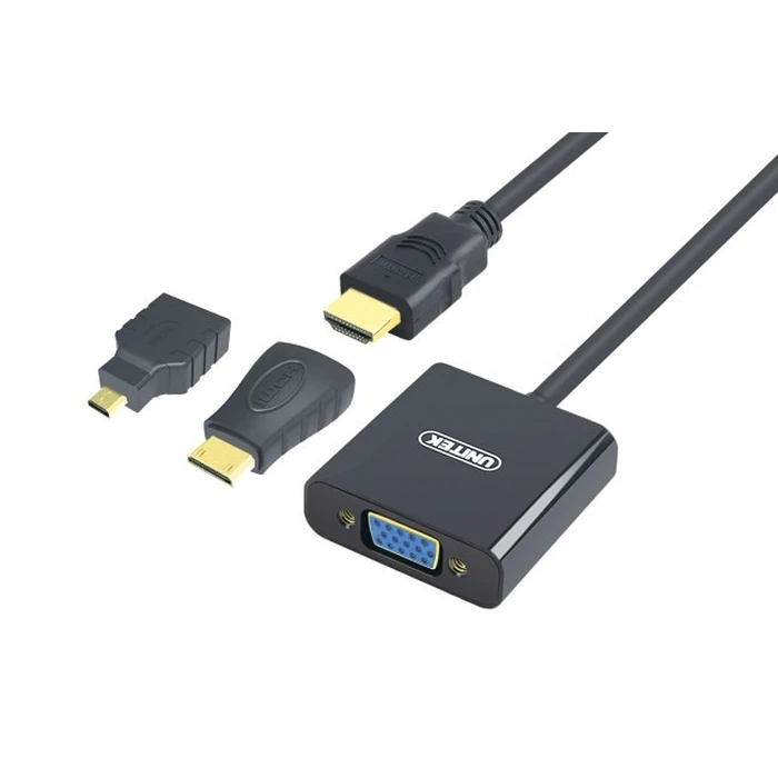 Αντάπτορας HDMI Unitek 3 σε 1 male - 3.5mm/VGA female (Y-6355)