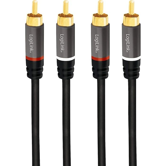 Καλώδιο RCA Logilink 2x RCA male - 2x RCA male 1.5m CA1203