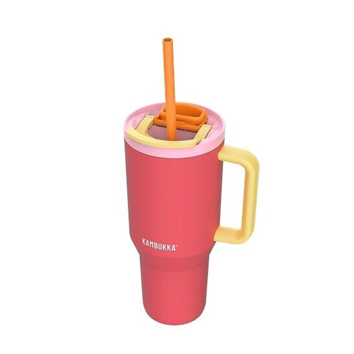 Θερμός Kambukka Rio Tumbler Pink Papaya 950 ml κόκκινο