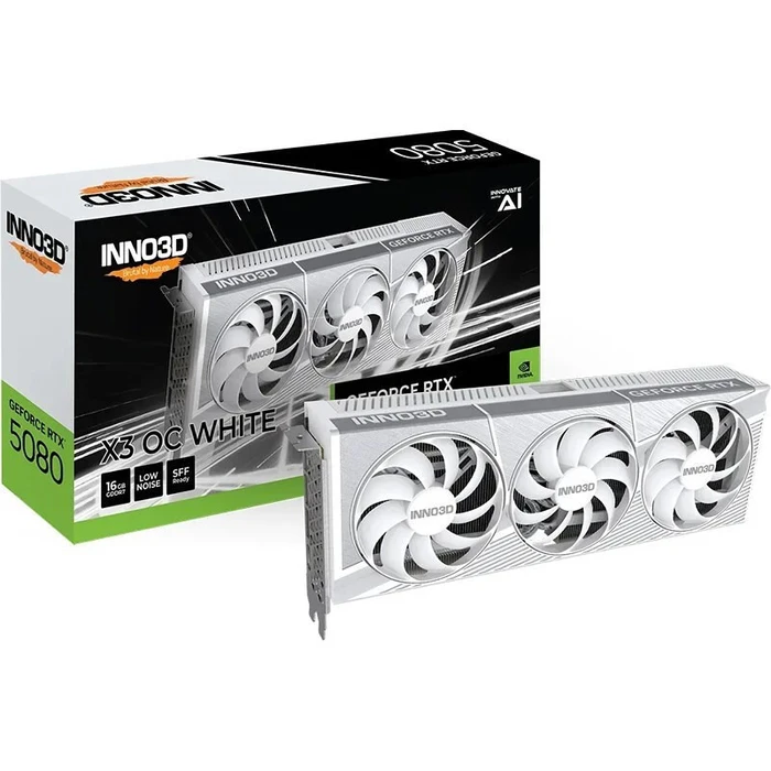 Κάρτα Γραφικών Inno3D GeForce RTX 5080 X3 WHITE 16GB OC με DLSS 4