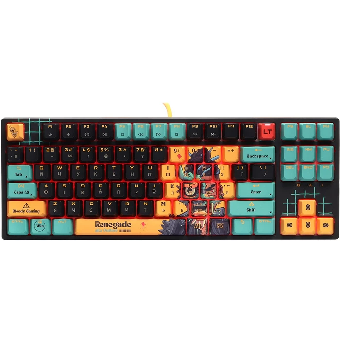 Μηχανικό Πληκτρολόγιο A4 Tech Bloody AT87 RENEGADE USB (Alpha Switches)