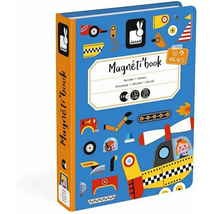 Παιχνίδι Κατασκευών Janod Magnetibook Οχήματα