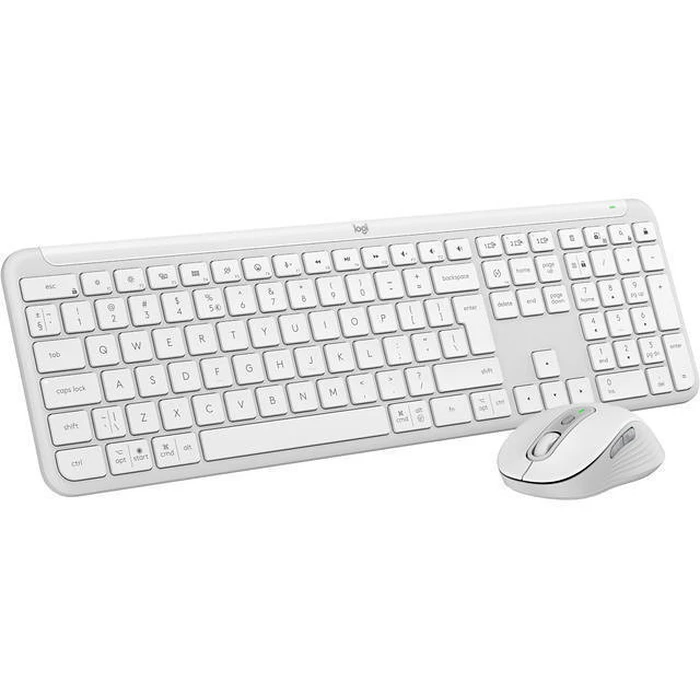 Σετ Πληκτρολόγιο + Ποντίκι Ασύρματο Logitech Signature Slim MK950 Λευκό