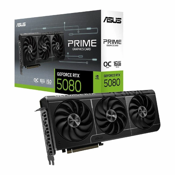 Κάρτα Γραφικών Asus GeForce RTX 5080 PRIME OC 16GB με DLSS 4