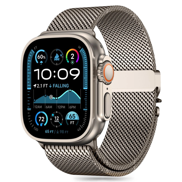 Tech-Protect Milano Apple Watch 6 / 7 / 8 / 9 / 10 / SE / Ultra 1 / 2 44/45/46/49mm Titanium