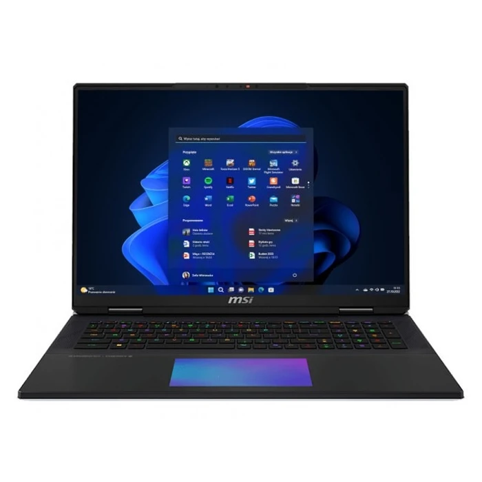 Laptop MSI 18" Titan 18 HX AI A2XWJG-477PL- Ultra 9 285HX 64GB / 4TB / Win11Pro / RTX 5090 (A2XWJG-477PL)(US Keyboard)