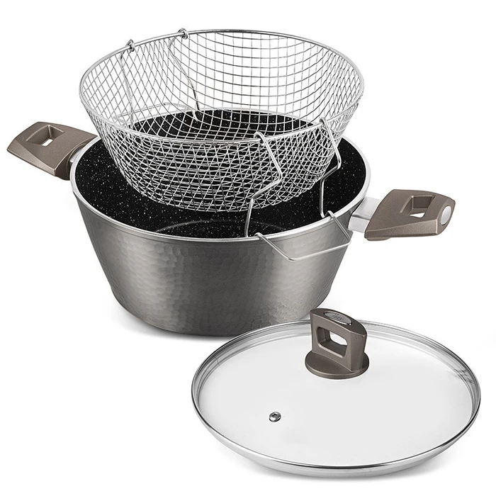 Κατσαρόλα Φριτέζα 24Cm Izzy Onyx