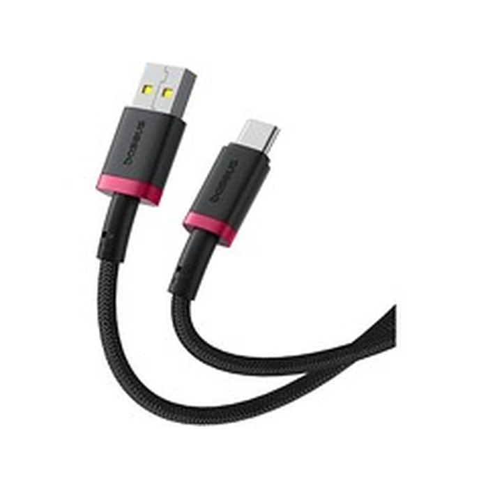 Καλώδιo USB Baseus Dura USB Type A to Type-C 60W fast charging 1m Black, Red